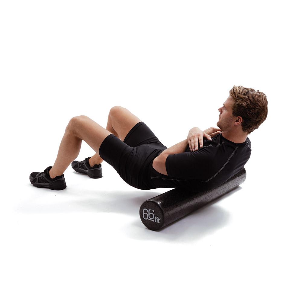 66fit High‑Density EPP Foam Roller — 15 cm x 90 cm (Black)