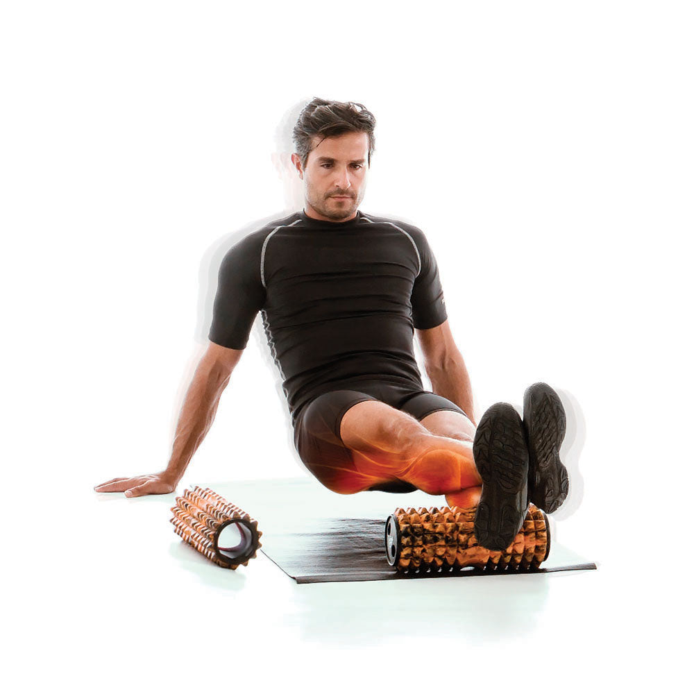 2‑in‑1 Pyramid Massage Roller & Exercise Mat — Foam Roller