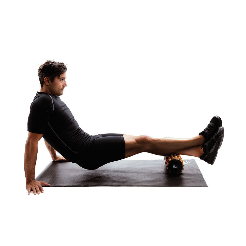 2‑in‑1 Pyramid Massage Roller & Exercise Mat — Foam Roller