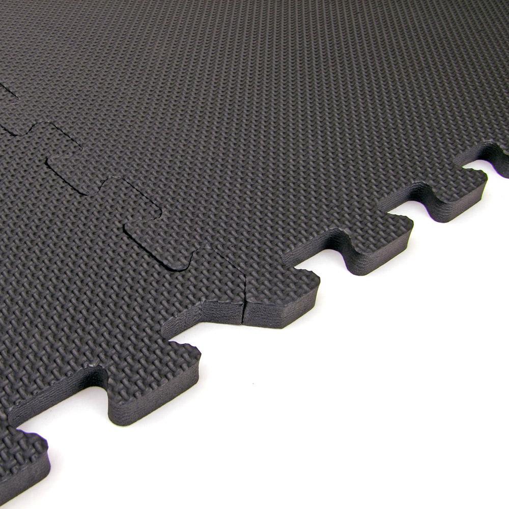 66fit Interlocking Jigsaw Gym Mat — 4-Pack (60×60 cm tiles, 1.44 m²)