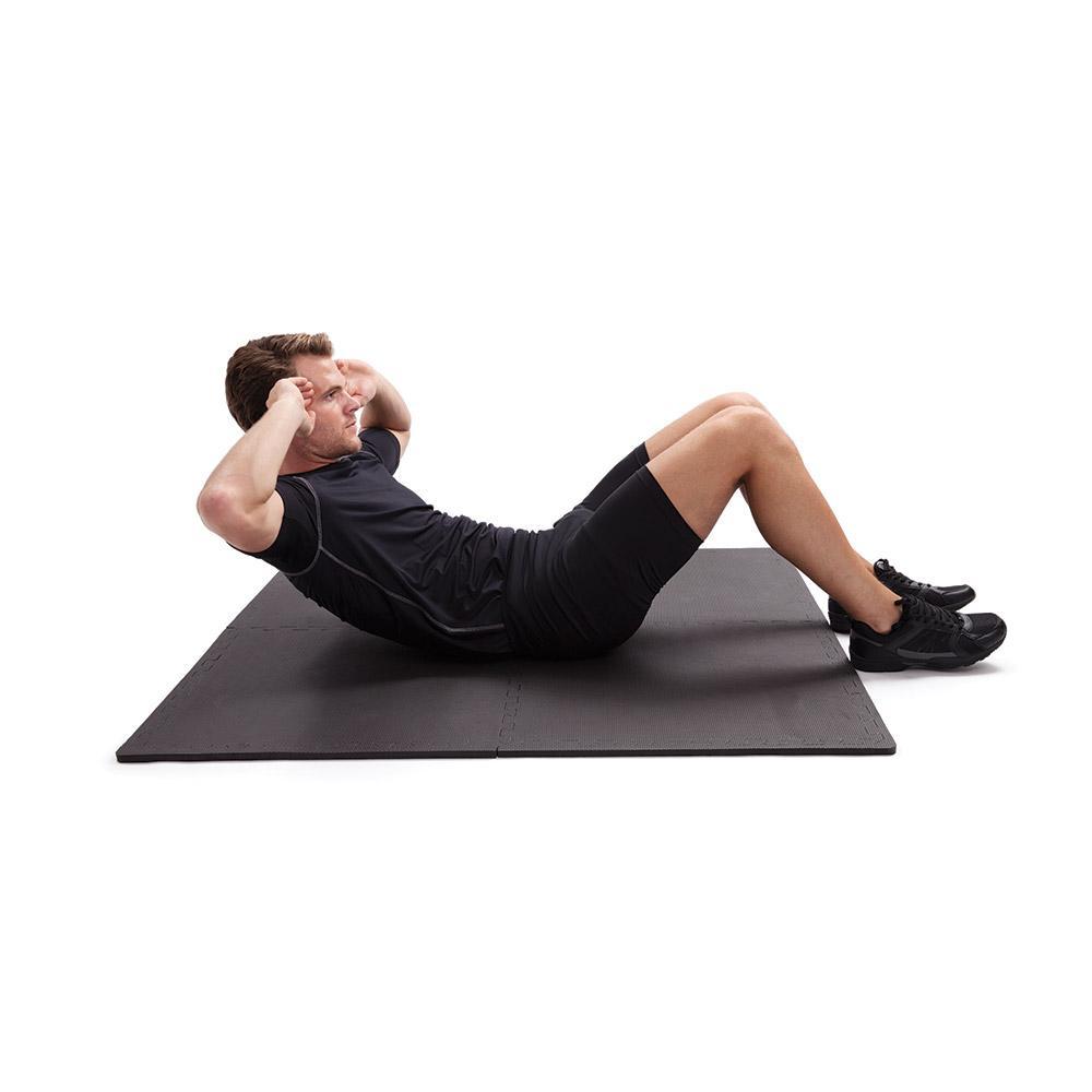 66fit Interlocking Jigsaw Gym Mat — 4-Pack (60×60 cm tiles, 1.44 m²)