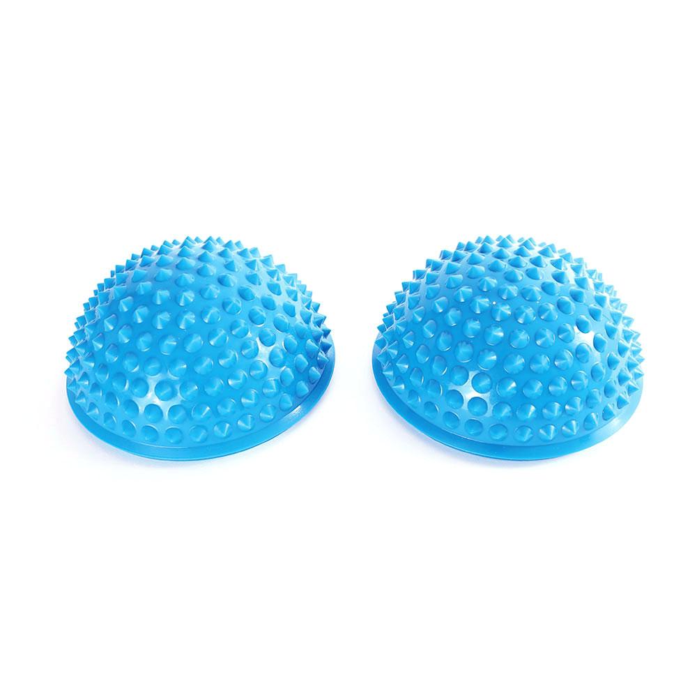 66fit Spiky Balance Pods (2 Pack) with Hand Pump — Inflatable Stability Balls