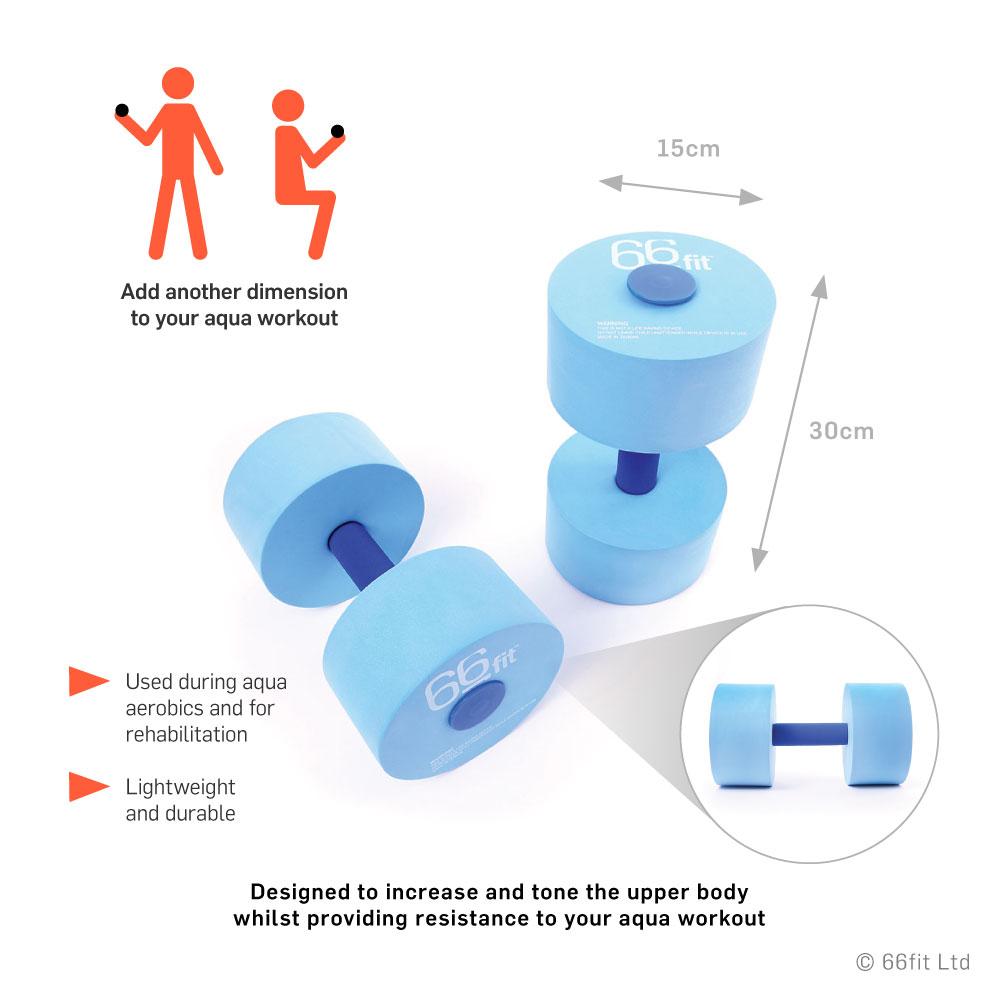 Aqua Flotation Dumbbells (Pair) — Aqua Aerobics & Rehab Water