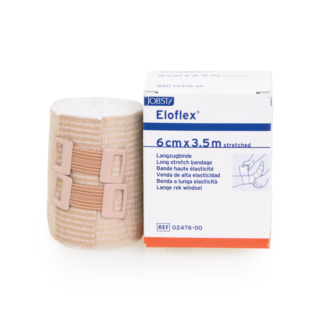 BSN Eloflex Elastic Compression Bandage - Beige, 6 cm x 3.5 m (Stretch
