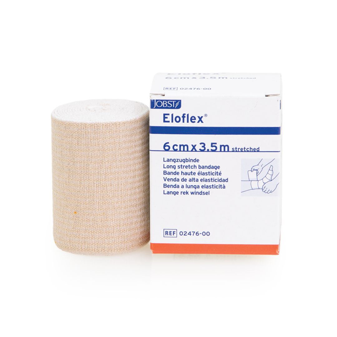 BSN Eloflex Elastic Compression Bandage - Beige, 6 cm x 3.5 m (Stretch