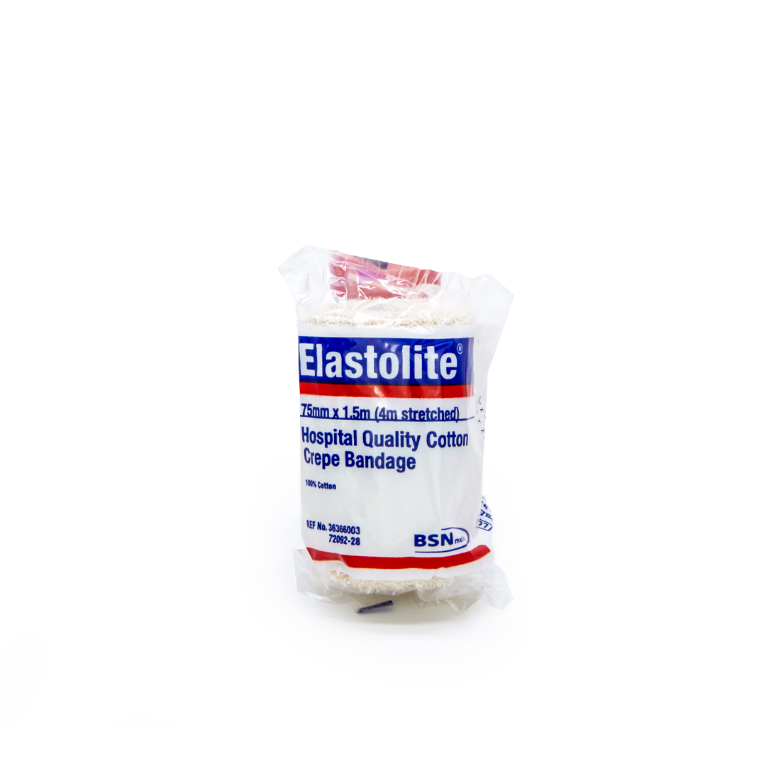 Elastolite Light-Support Cotton Crepe Bandage — Non‑Adhesive, Washable