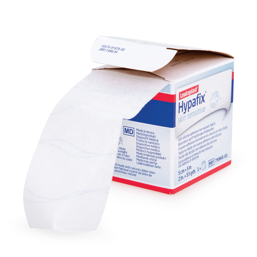 Hypafix Gentle Skin Sensitive Dressing Roll - 5cm x 5m | Soft Hypoallergenic Wound Tape for Delicate Skin