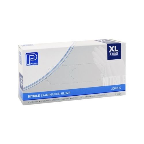 Glove Premier Nitrile Examination Glove Blue Powder Free