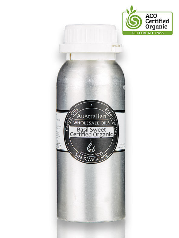 Sweet Basil Essential Oil Certified Organic