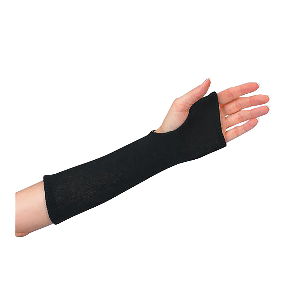 Benecare Black Cotton Stockinette — Ribbed Under-Cast Liner