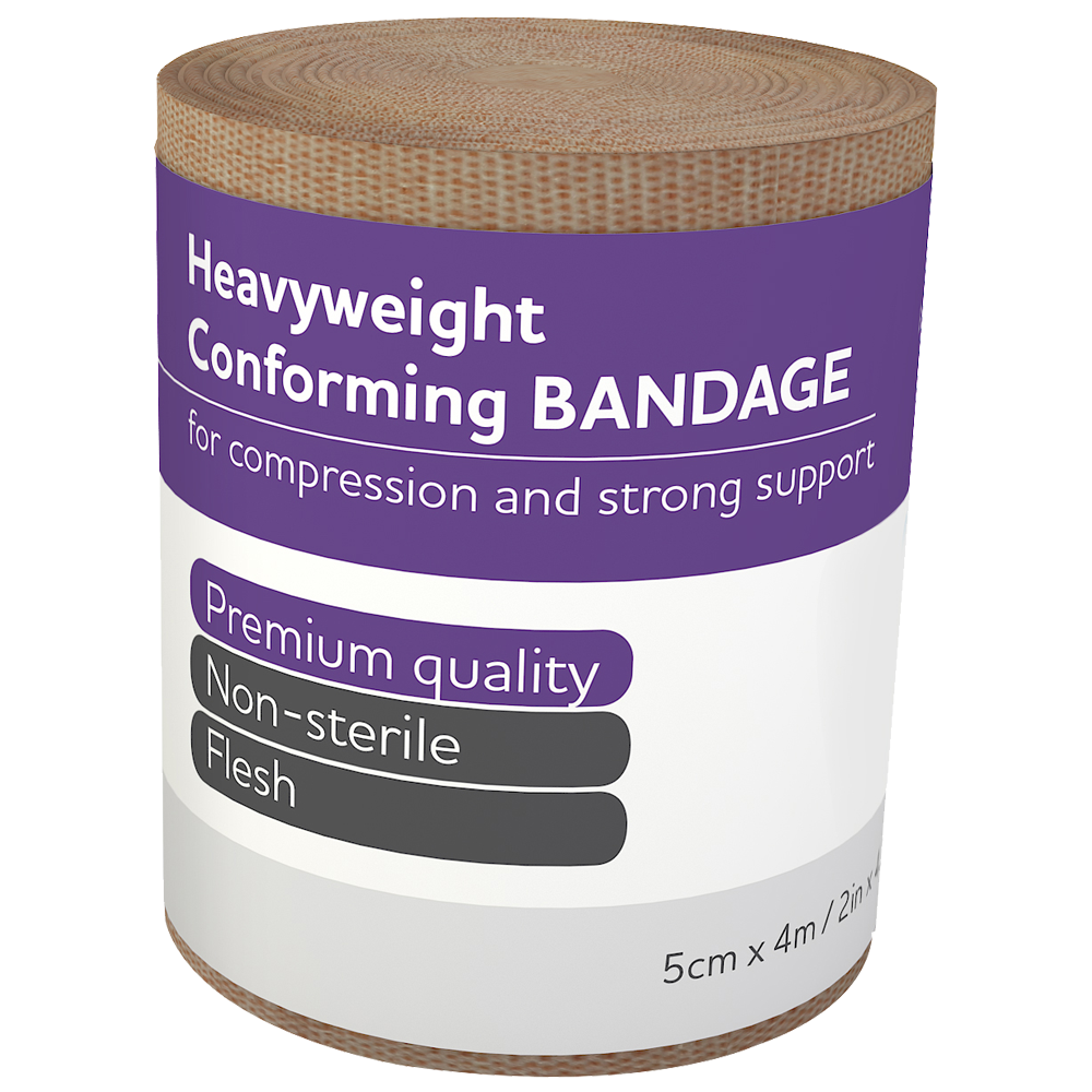 Elastic compression bandage – high-stretch self-adhering wrap