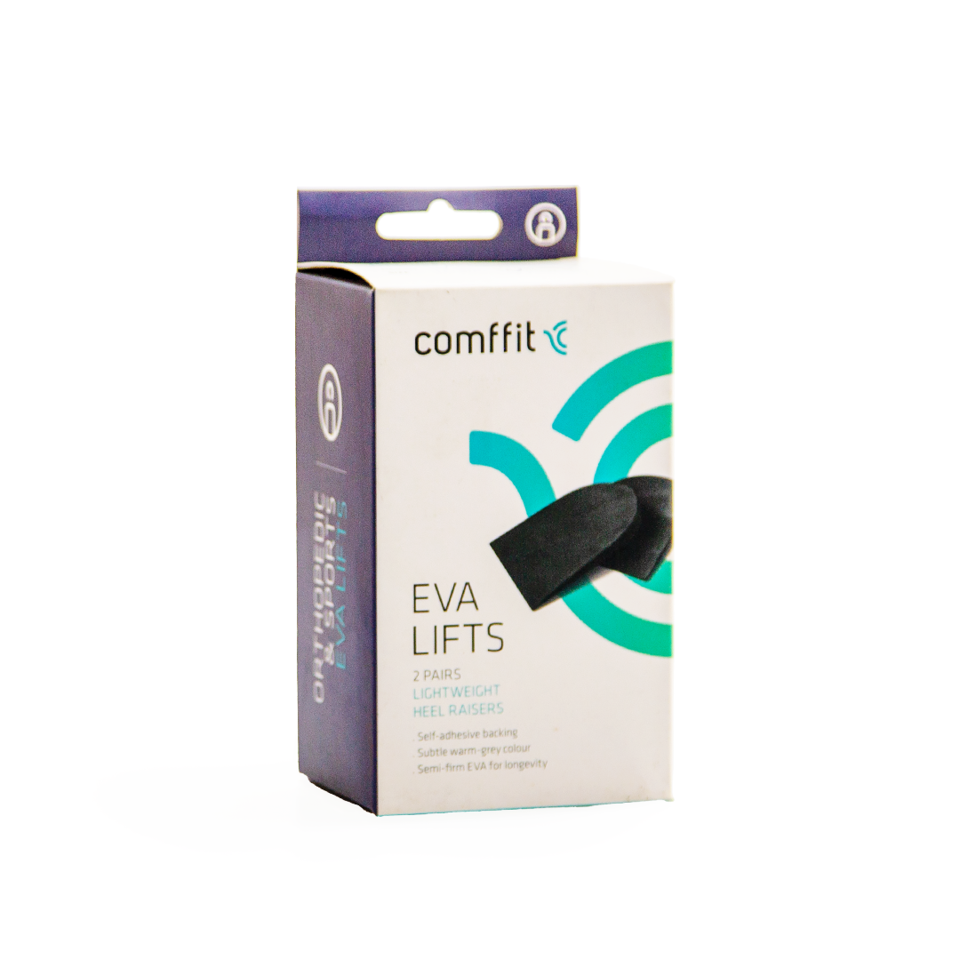 Comffit EVA Heel Lifts — 2 Pairs (Comfort Foam Shoe Inserts)