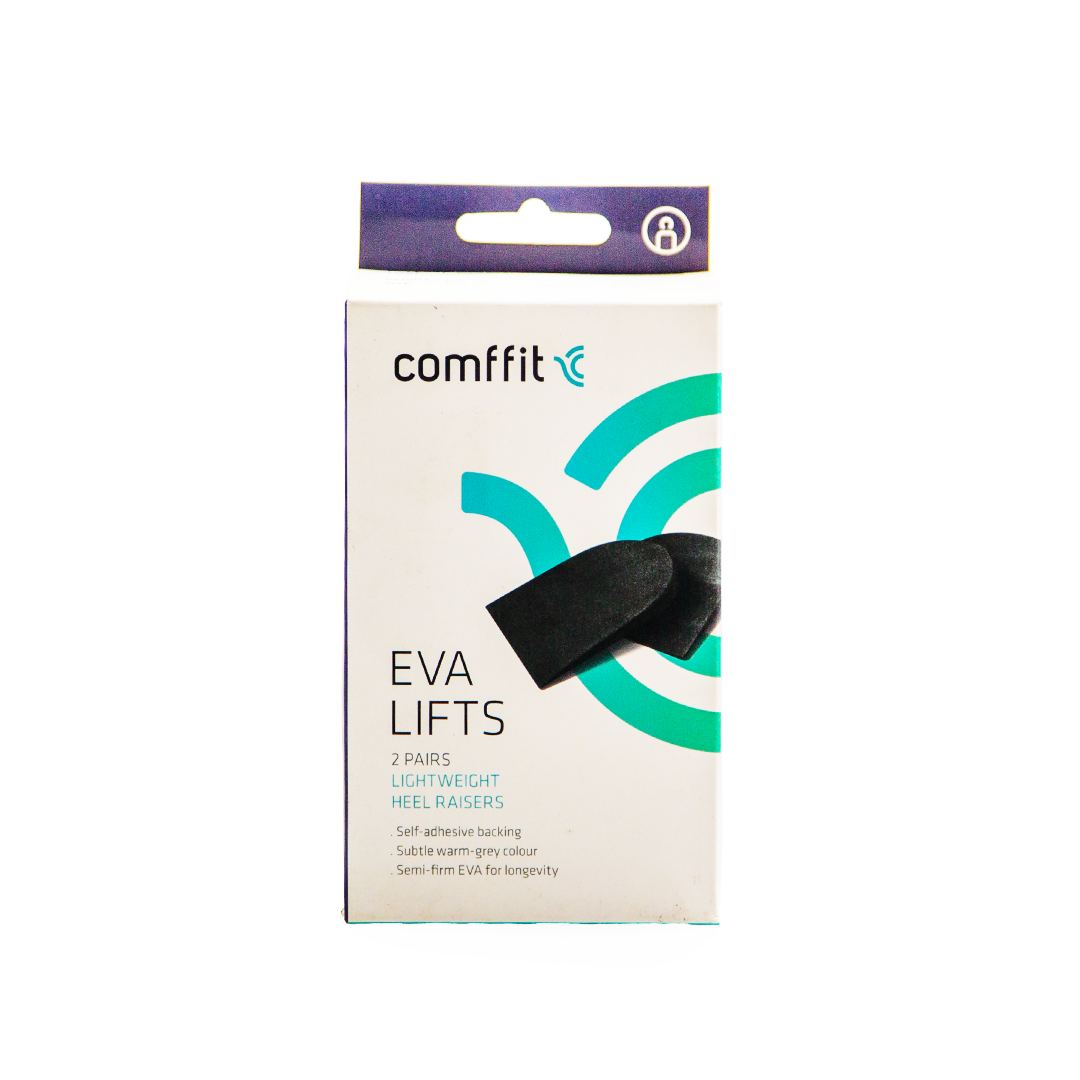 Comffit EVA Heel Lifts — 2 Pairs (Comfort Foam Shoe Inserts)