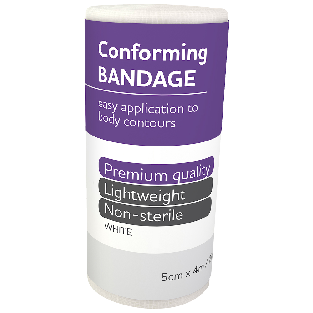 Conforming gauze bandage - cotton elastic compression wrap