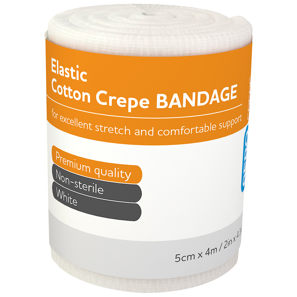 Elastic Crepe Bandage for Support and Dressing