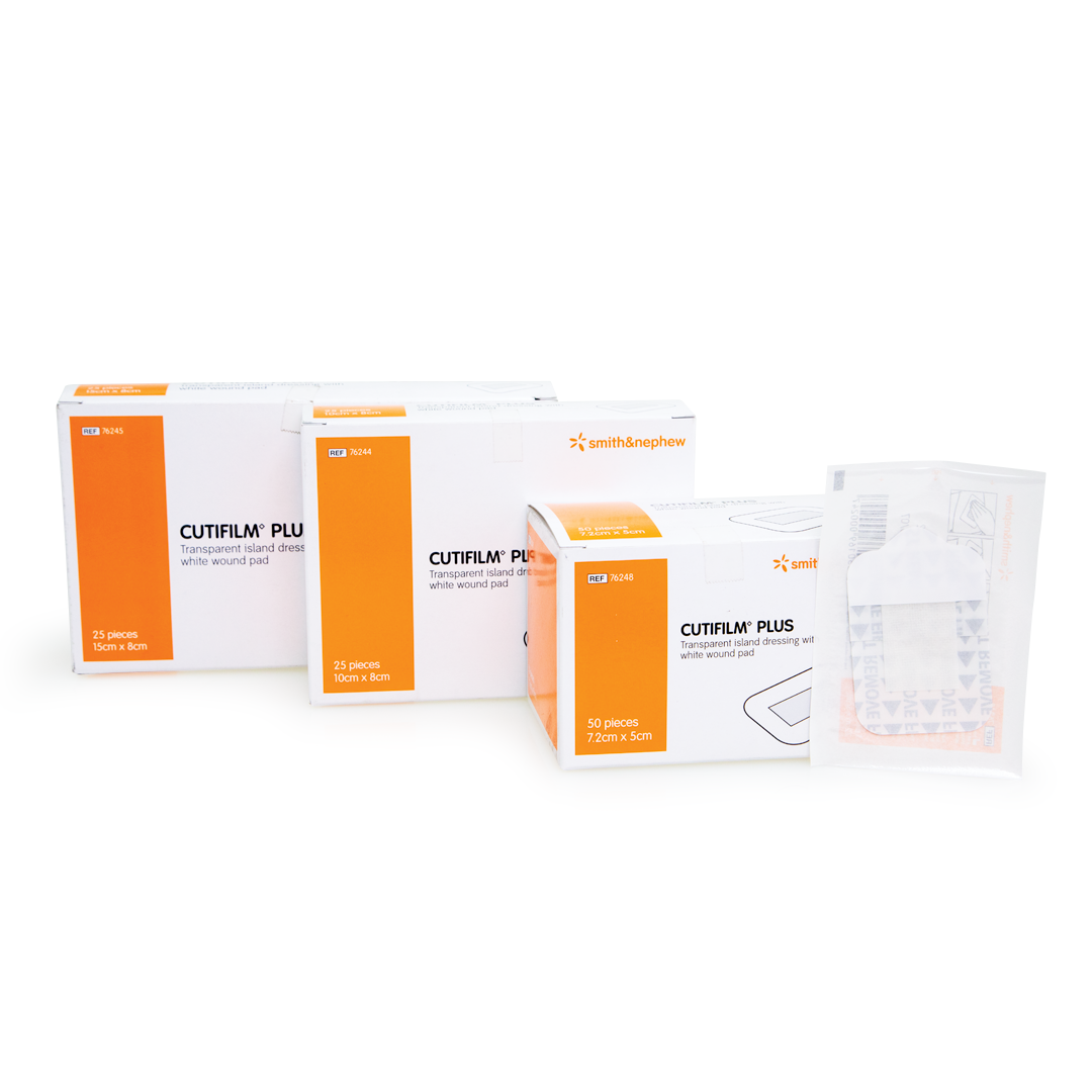 Smith & Nephew Cutifilm Plus+ - Transparent Waterproof Island Dressing