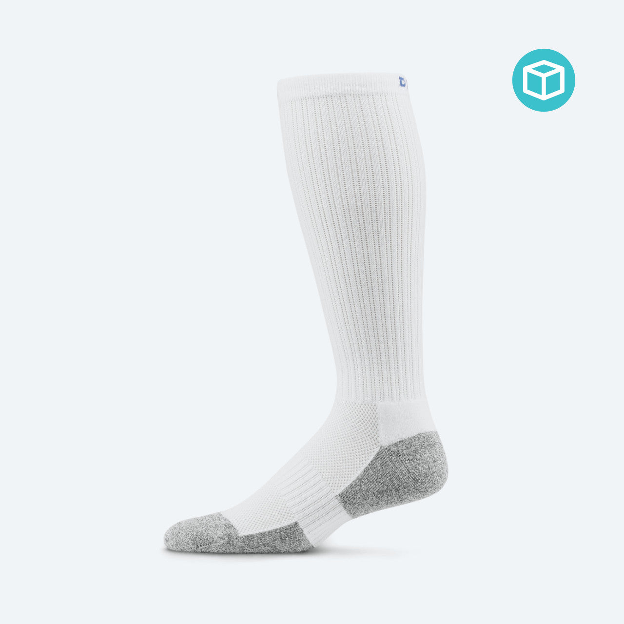 Dr Comfort Above Calf Socks Large White