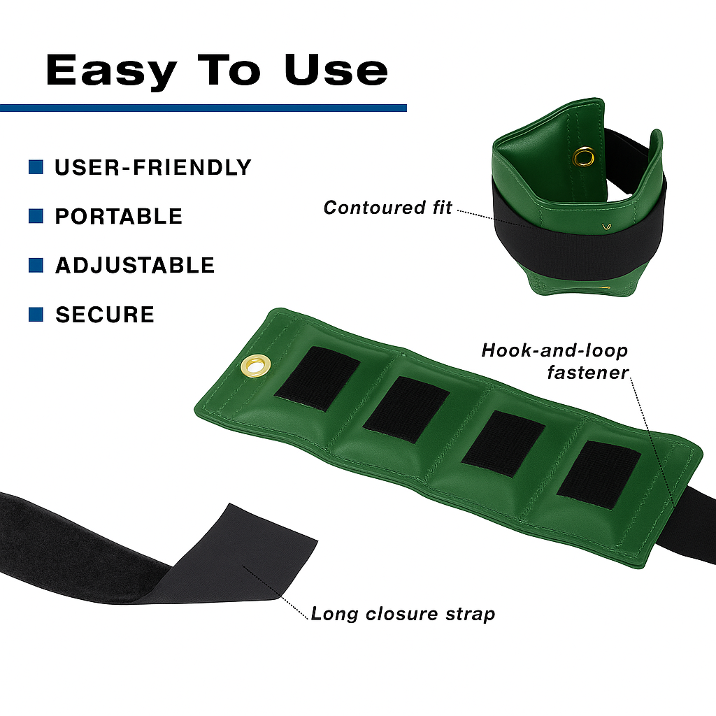 Vinyl Cuff Weights – Customisable Fitness Weights for Home Exercise & Workouts