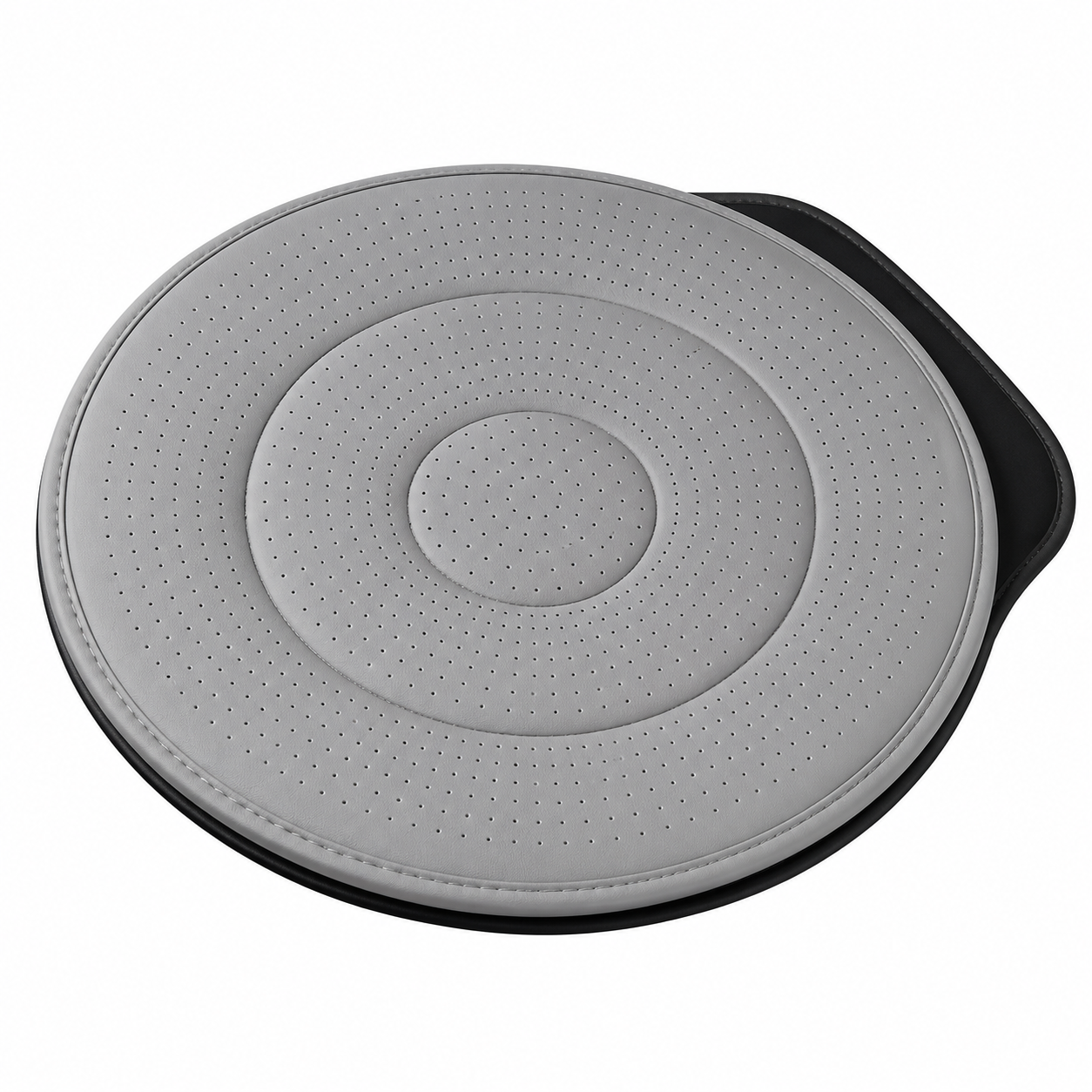 Gray 360 Rotating Car Seat Cushion 53cm - Swivel Mobility Aid for Seniors