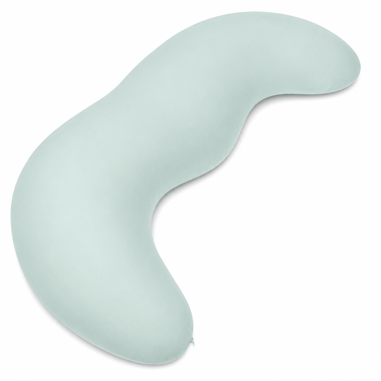 Pea Pod Shape Body Pillow for Adults – Full-Body Support Side Sleeper Pillow, Pregnancy & Back Pain Relief, Soft Hug Pillow with Memory Fiber Filling (Light Blue)
