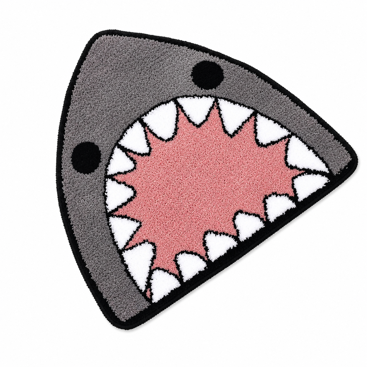 Shark Shaped Non-Slip Bath Rug - Extra Soft Absorbent Microfiber Quick Dry