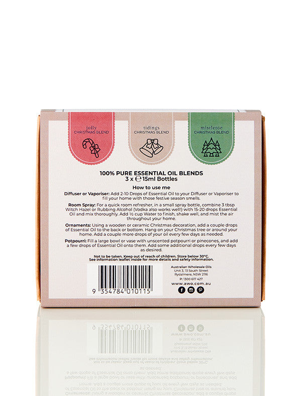 Christmas Essential Oil Pack - Christmas Blend Trio