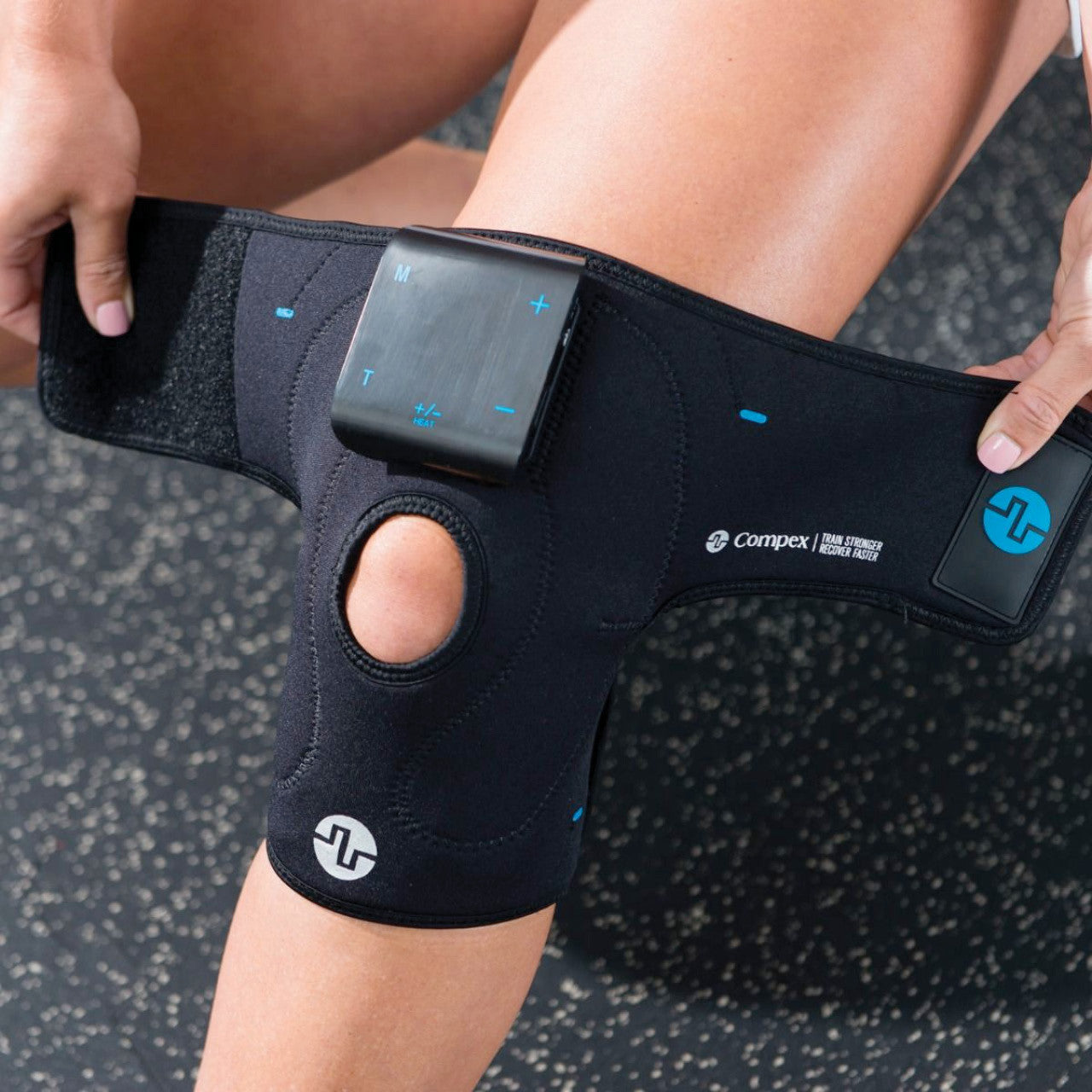 Compex TENS/HEAT Knee Wrap S/M