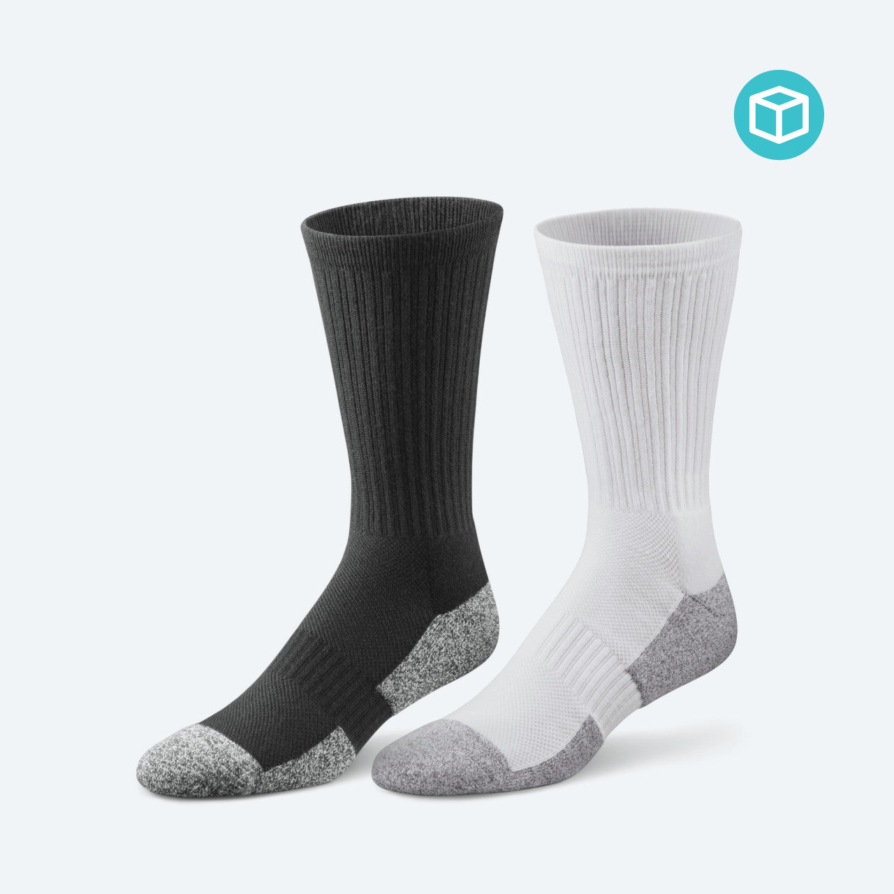 Dr Comfort Crew Socks Large Black