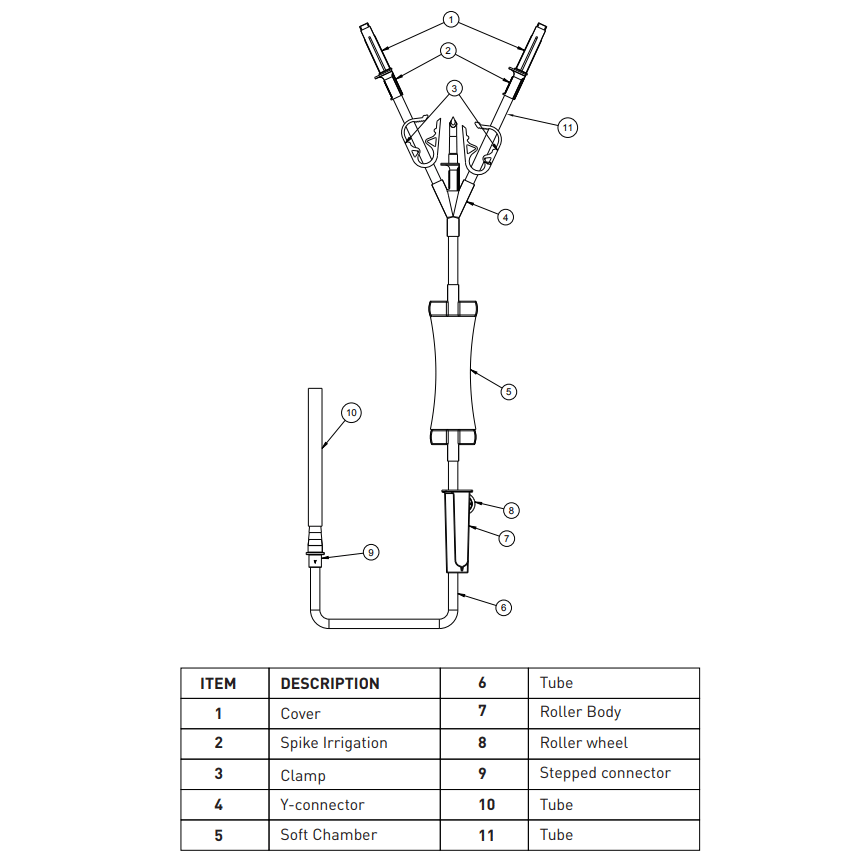 Cystoscopy TUR Irrigation Set - Bladder Irrigation with Double Spike Configuration