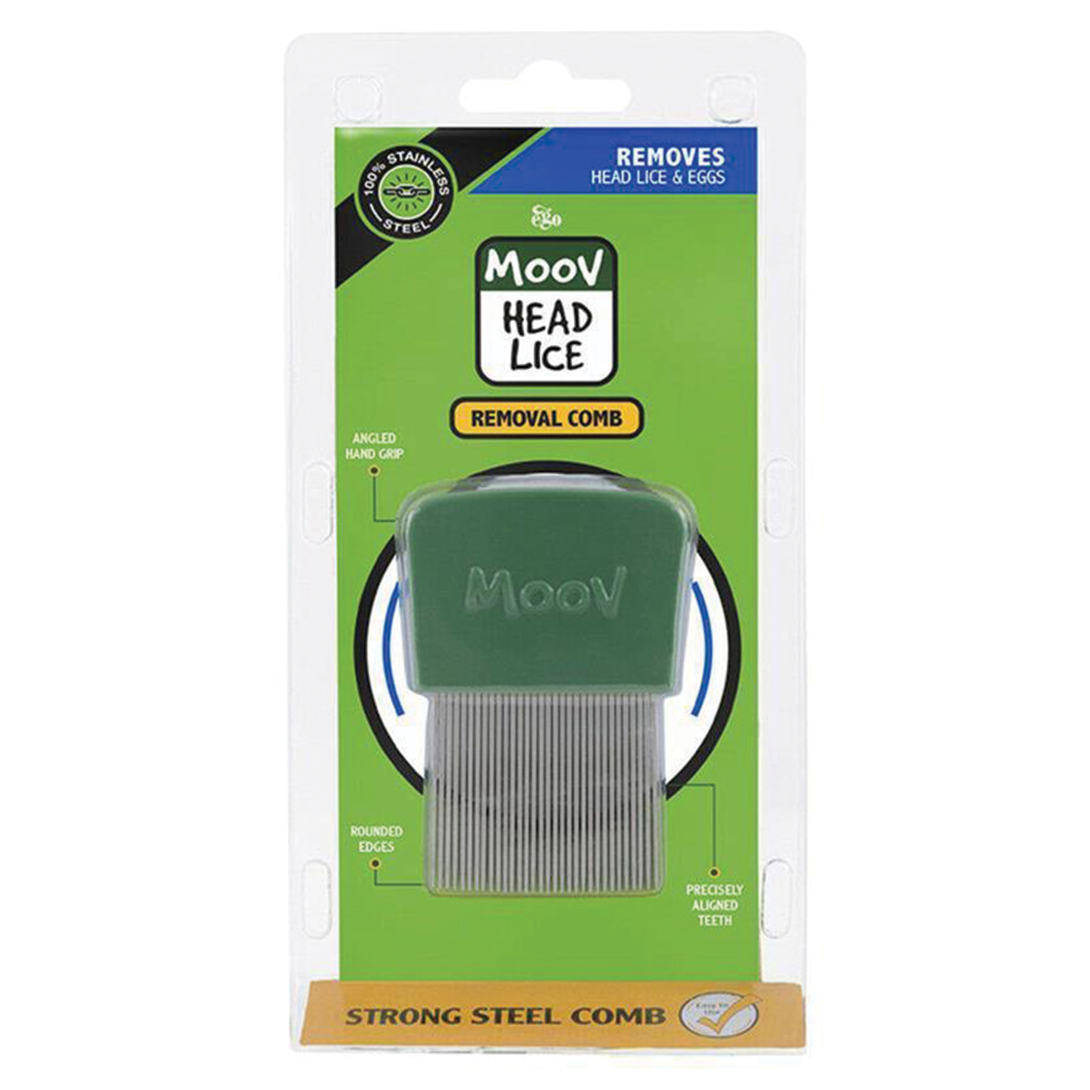 Ego Moov Metal Head Lice Comb