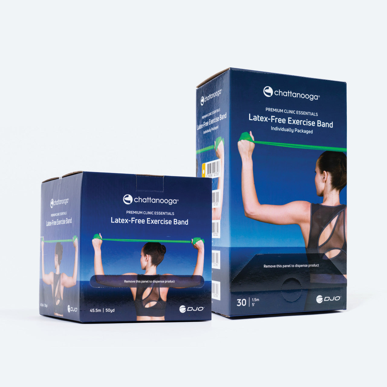 Chattanooga Premium Clinic Essentials Latex Free Exercise Band 30 x 5ft Dispenser GRN-Medium