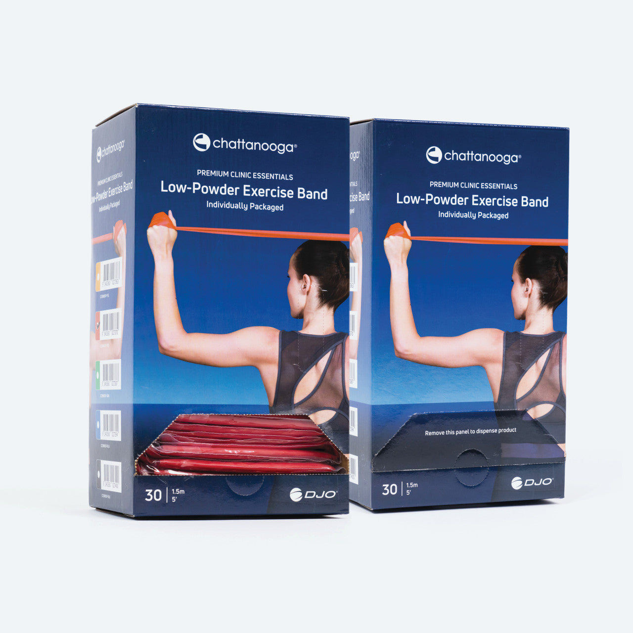 Chattanooga Premium Clinic Essentials Low Powder Exercise Band 30 x 5ft Dispenser RED-Light