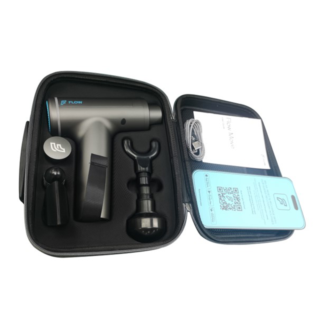 Flow Move Percussion Massage Gun — Portable Handheld Massager