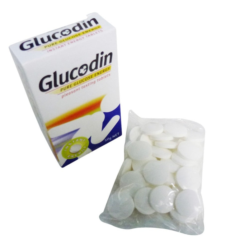 Glucodin Energy Tablets 50g (33 Tabs) — Fast-Acting Glucose Boost