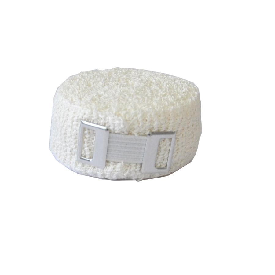Handy Med Crepe Roll Bandage — Medium‑Weight Cotton (White)