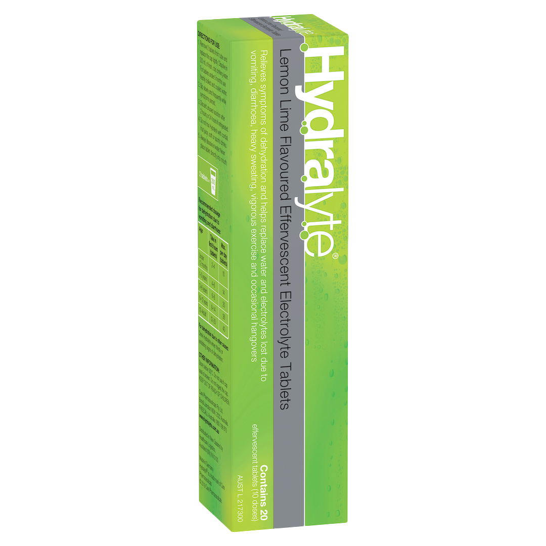 Hydralyte Effervescent Electrolyte Tablets — 20 Pack