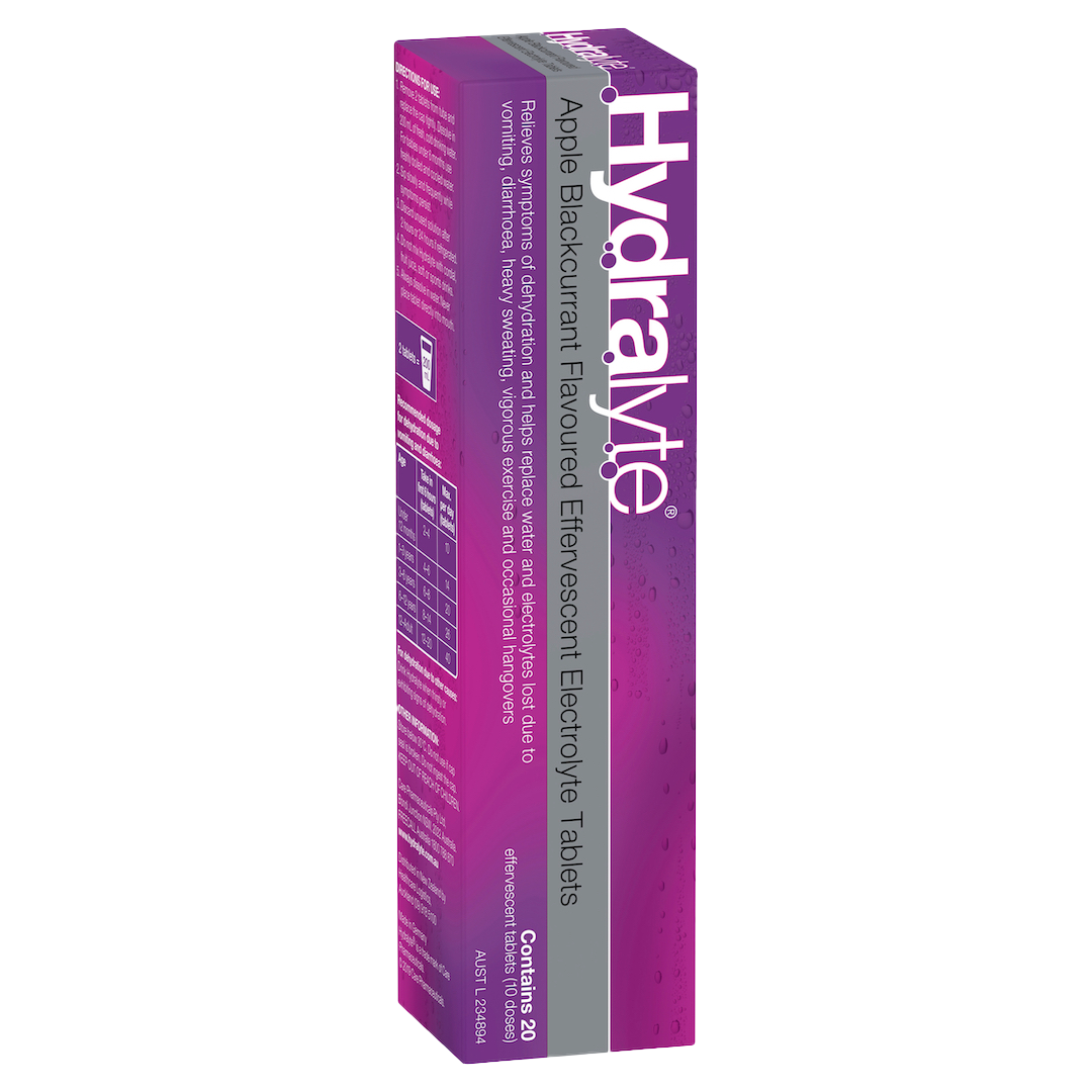 Hydralyte Effervescent Electrolyte Tablets — 20 Pack