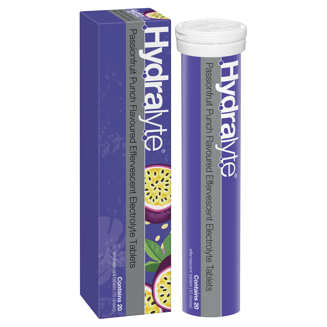 Hydralyte Effervescent Electrolyte Tablets — 20 Pack