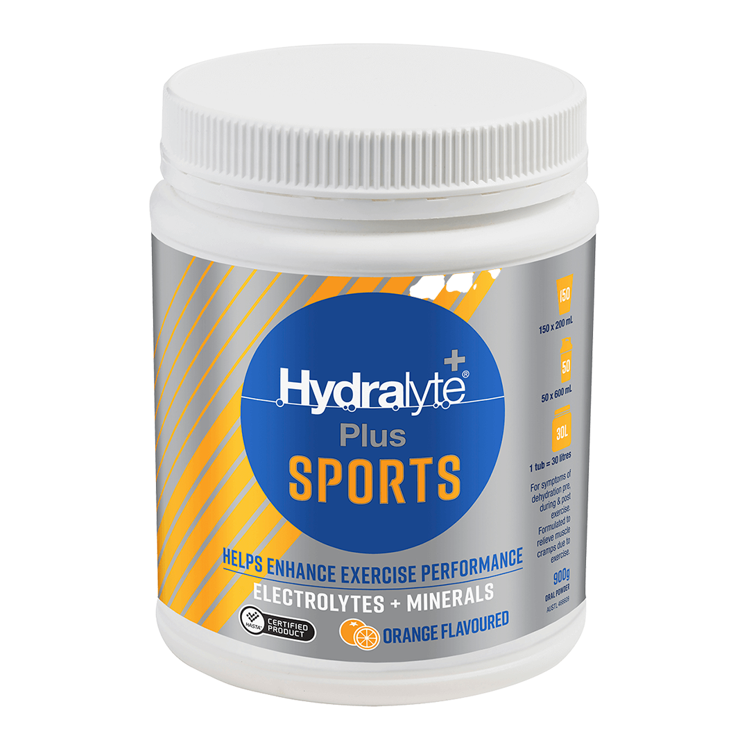 Hydralyte Sports Electrolyte Powder 900g — Low Sugar Sports Hydration