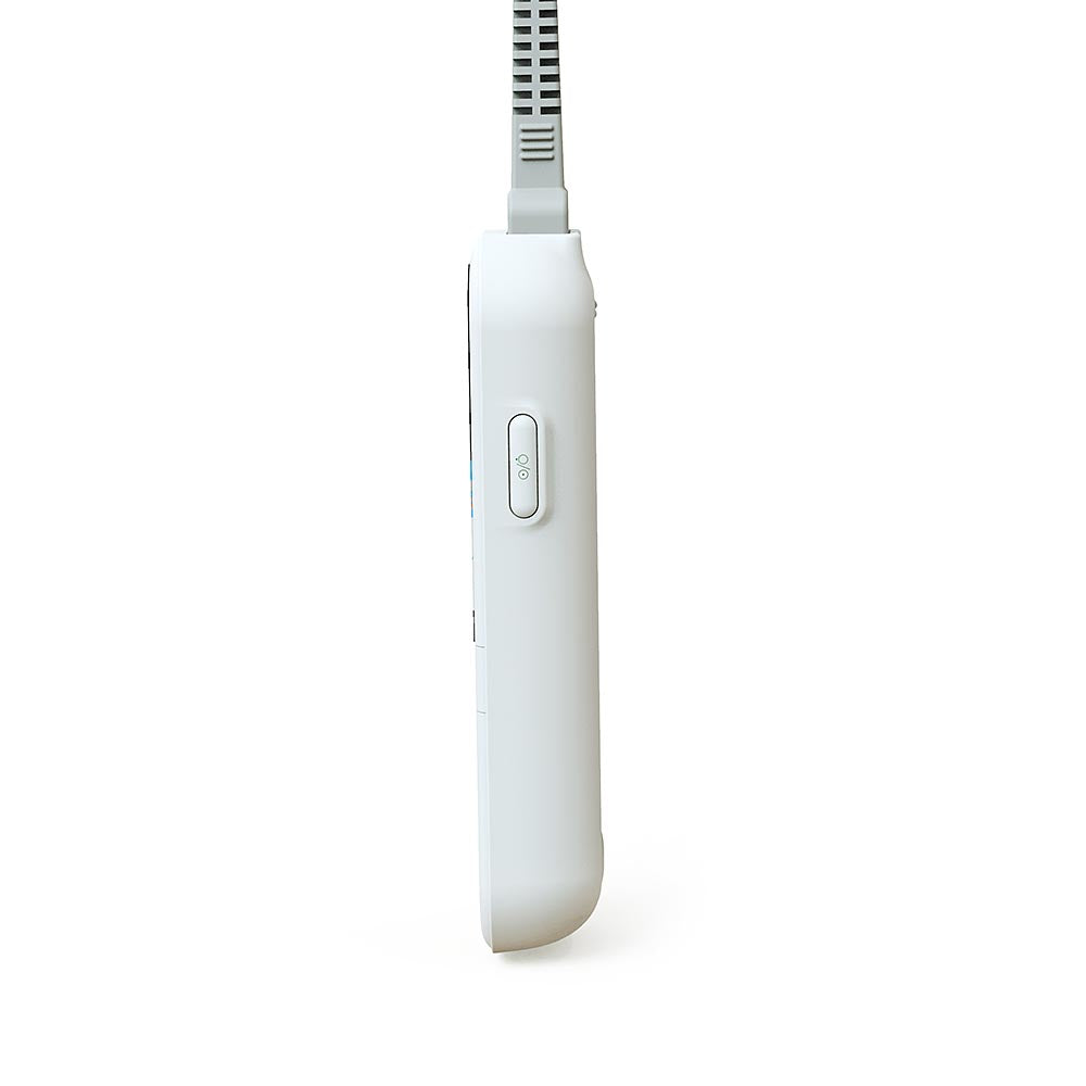 Handheld pulse oximeter, rechargeable with large display