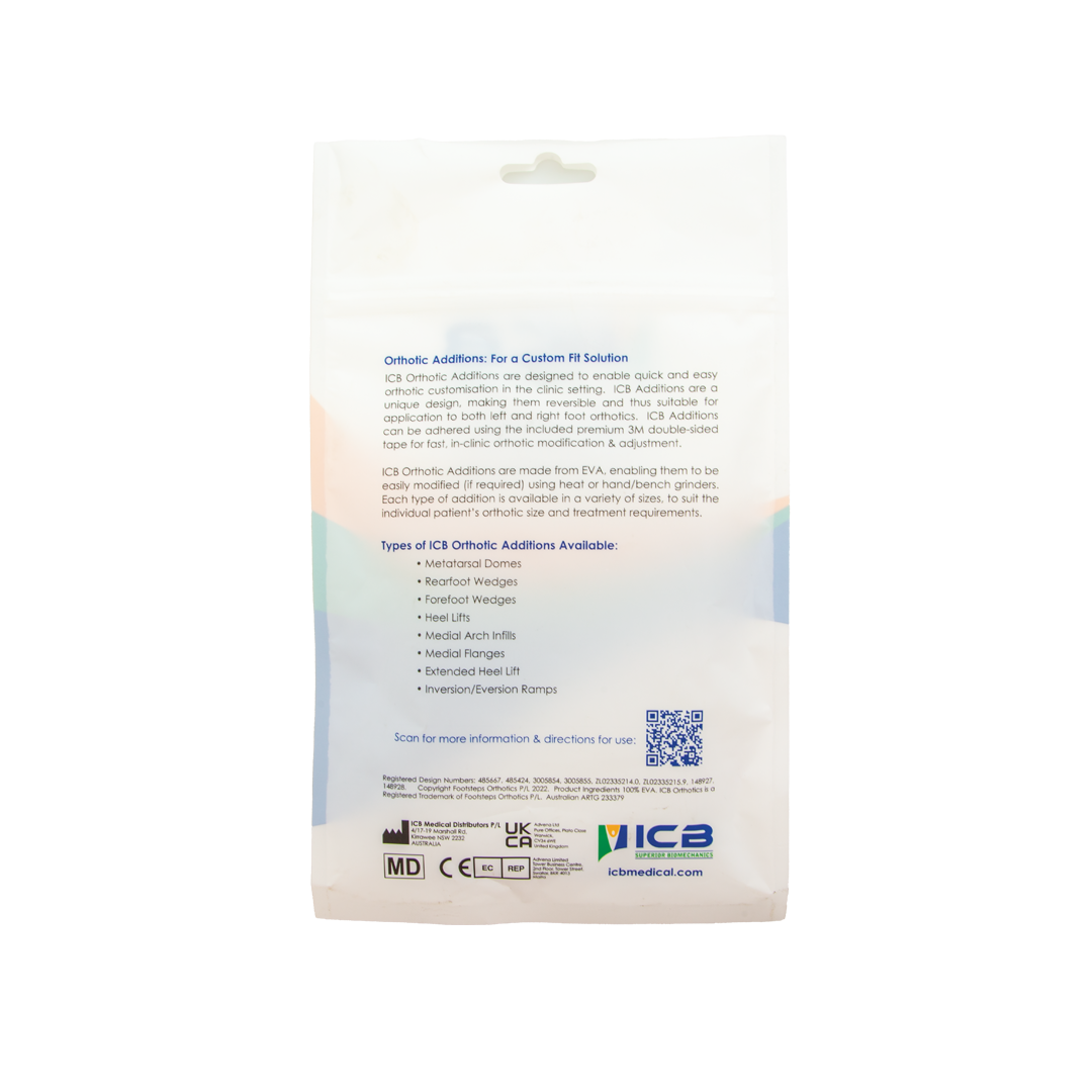 ICB Heel Lifts Pack of 10 — 4mm / 6mm / 8mm + Fore & Rear Wedges