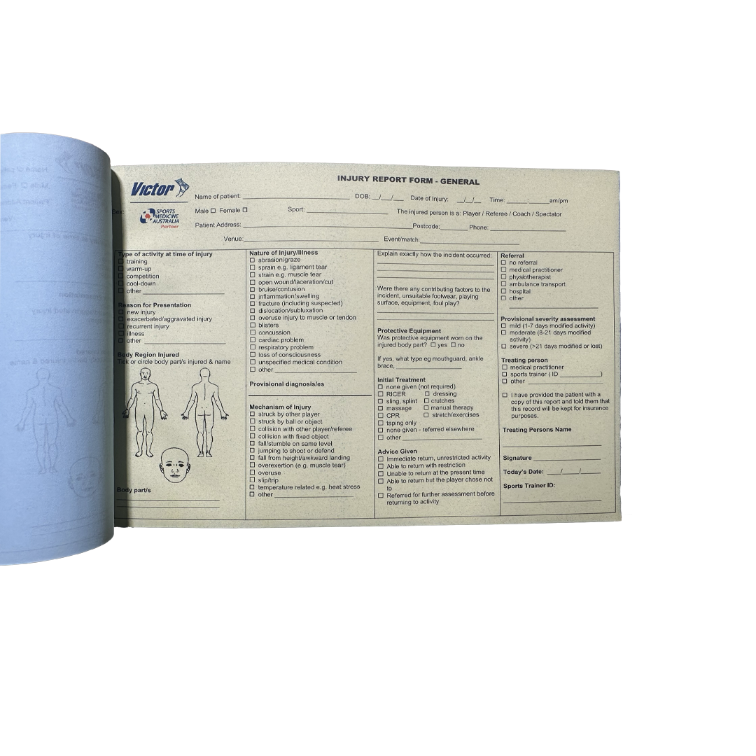 TRIPL Triplicate Injury Report Forms – Pack of 50