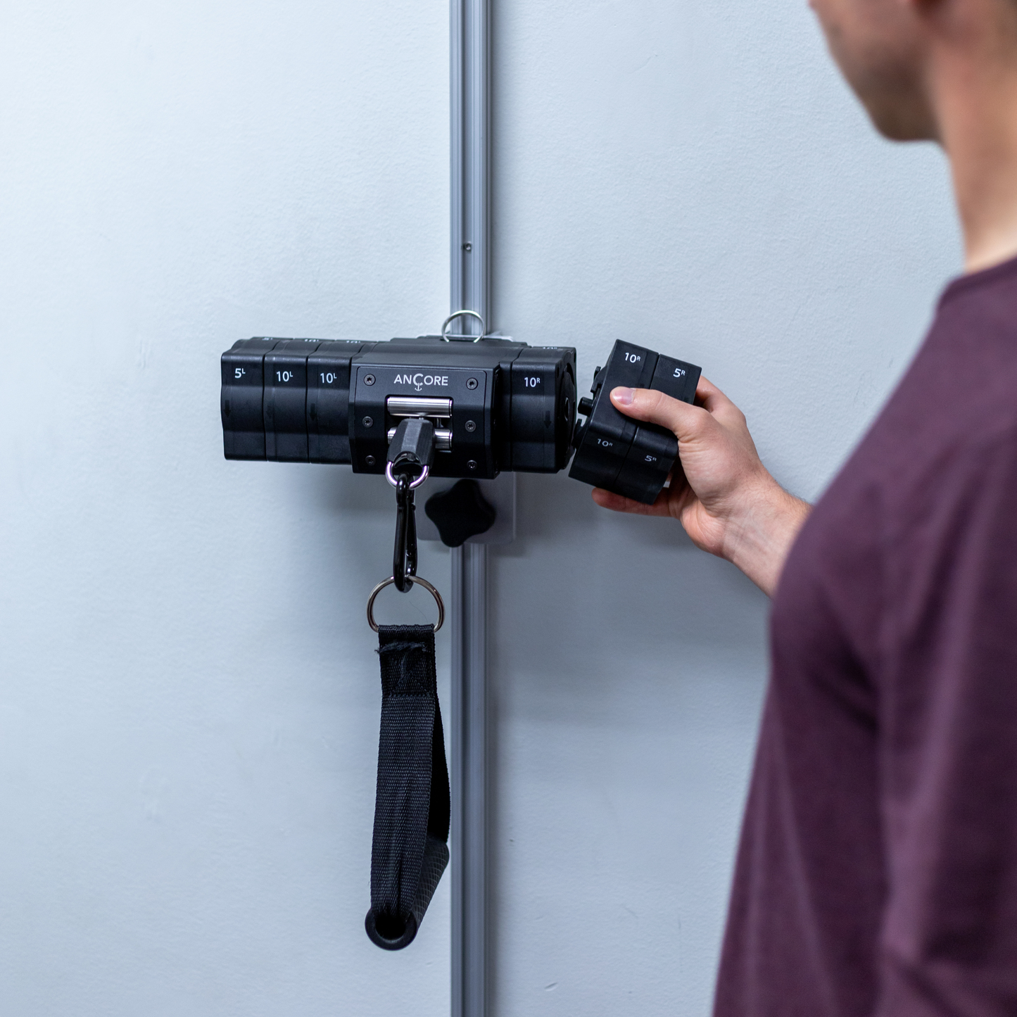 ANCORE 6‑Foot Sliding Wall Mount — Handcrafted Adjustable Track
