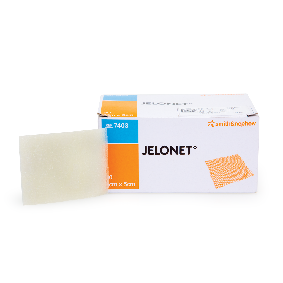 Jelonet Sterile Paraffin Tulle Gras Dressing — Low-Adherence Wound Con