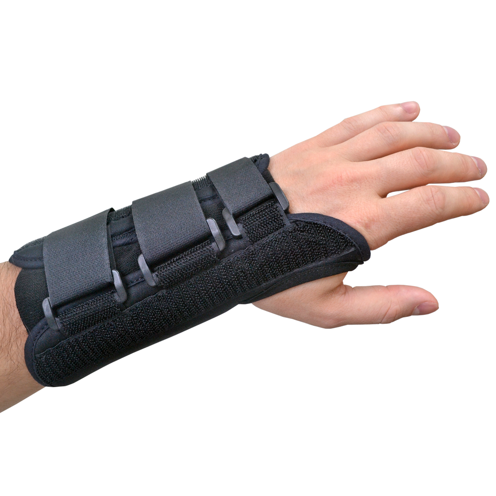 Jura Black Wrist Brace - Breathable Adjustable Wrist Support (XS–XL)