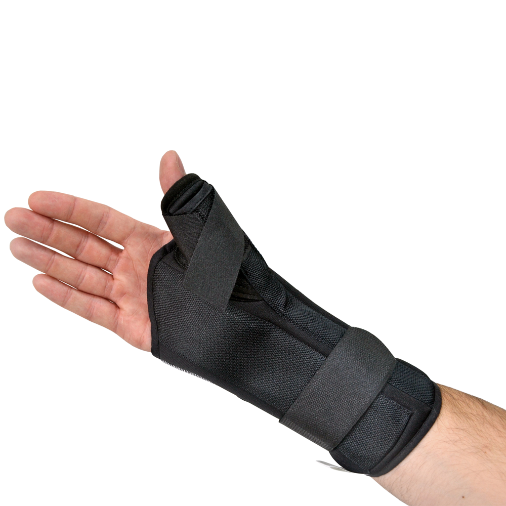 Jura Black Wrist & Thumb Brace — Support for Tendonitis, Sprains & Pos