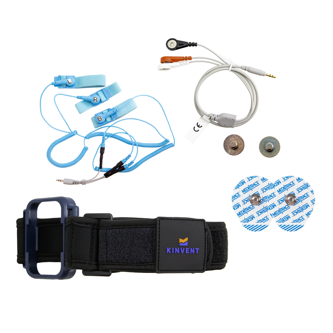Kinvent K-Myo Accessories Pack — EMG Sensor Strap, 50 Patches & Holder