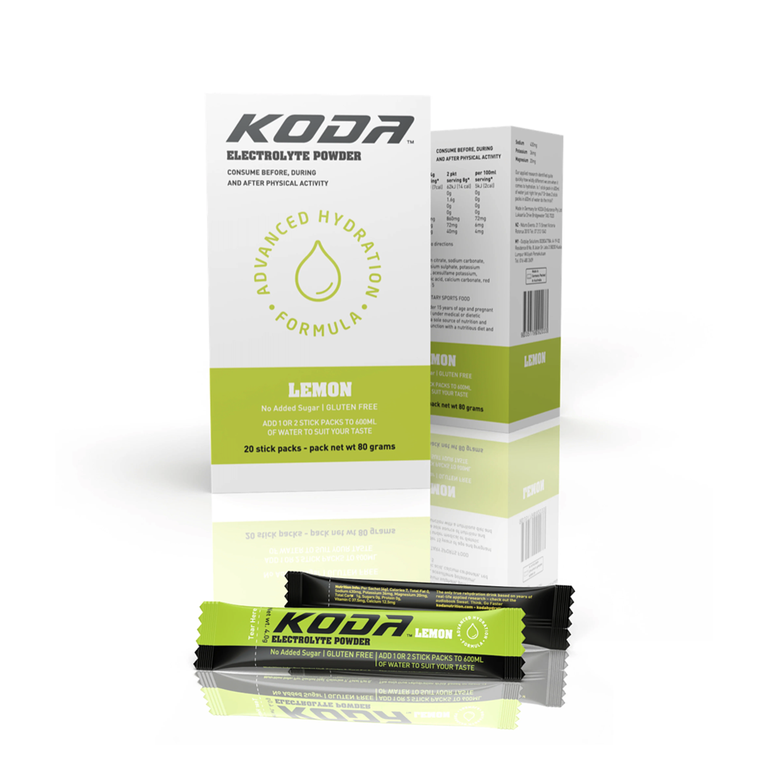 KODA Sugar-Free Electrolyte Powder Stick Packs - 20 Pack