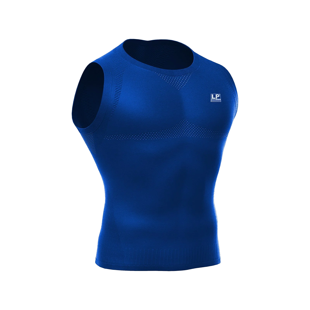 Men's Waist Support Compression Top, Breathable & Seamless