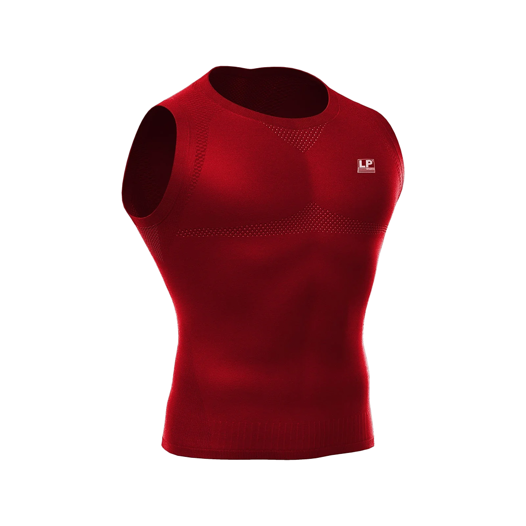 Men's Waist Support Compression Top, Breathable & Seamless